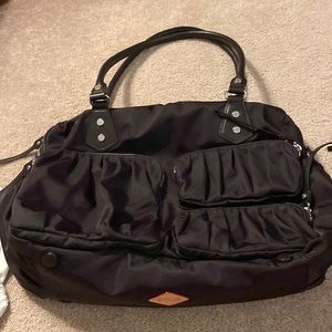 MZ Wallace classic shoulder bag with luggage pass through